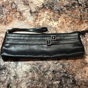 Leather wallet clutch purse or use for travel items